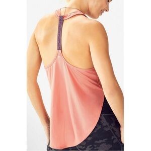 Fabletics Women’s Cashel Logo Back Tank Top Size S Lightweight Gym Athletic